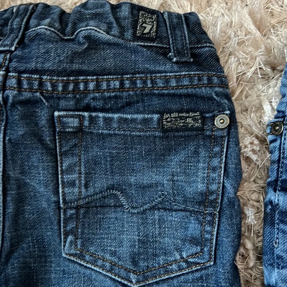 2 pairs of kids authentic 7 for all Mankind skinny jeans. Size 6 - Picture 3 of 6
